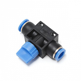 На сайте Трейдимпорт можно недорого купить Фитинг для пластиковых трубок с краном 8x8мм Partner SHVFF08-08. 