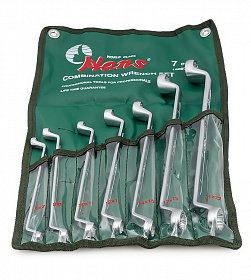 На сайте Трейдимпорт можно недорого купить Комплект ключей накидных 6-22мм 7шт Hans 16097M. 