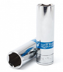 На сайте Трейдимпорт можно недорого купить Головка глубокая 9мм 6гр. 1/4" KINGTUL profi KT-5255009. 